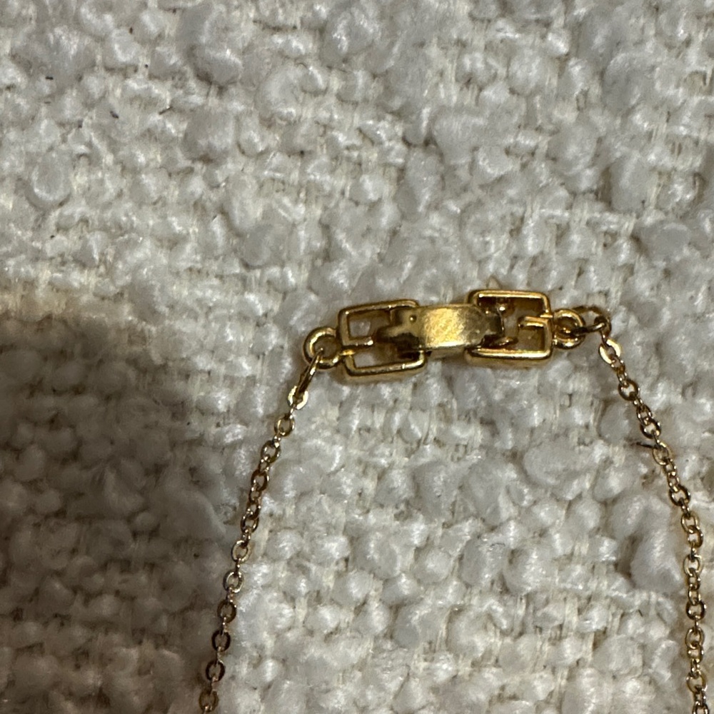 Givenchy Gold Necklace with Crystal Pendant - Picture 4 of 7